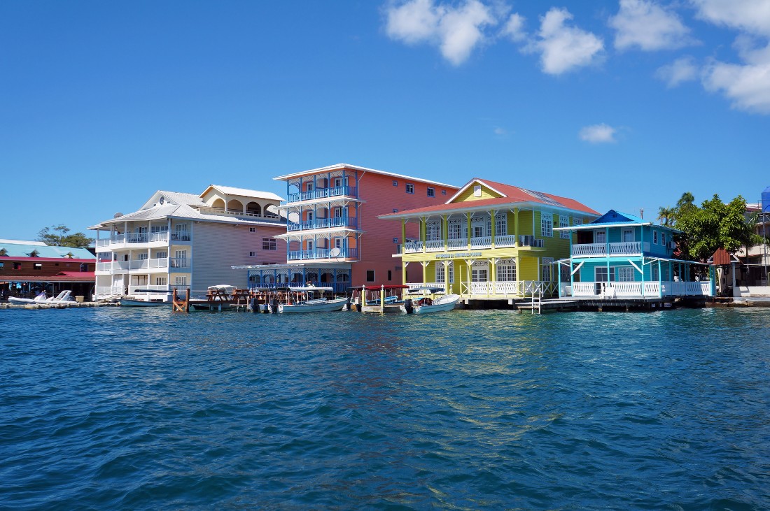 Colorful Caribbean buildings
